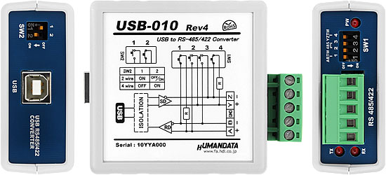 USB-010 RS485/RS422 Converter(High Type) HuMANDATA | USB-010